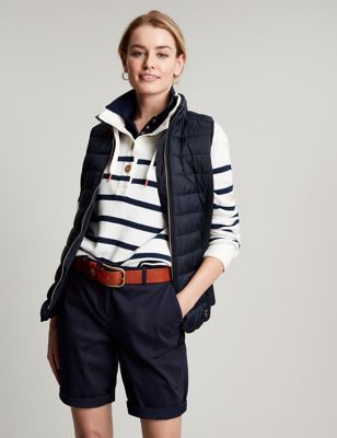 Joules Womens Padded Funnel Neck Gilet - 6 - Navy, Navy