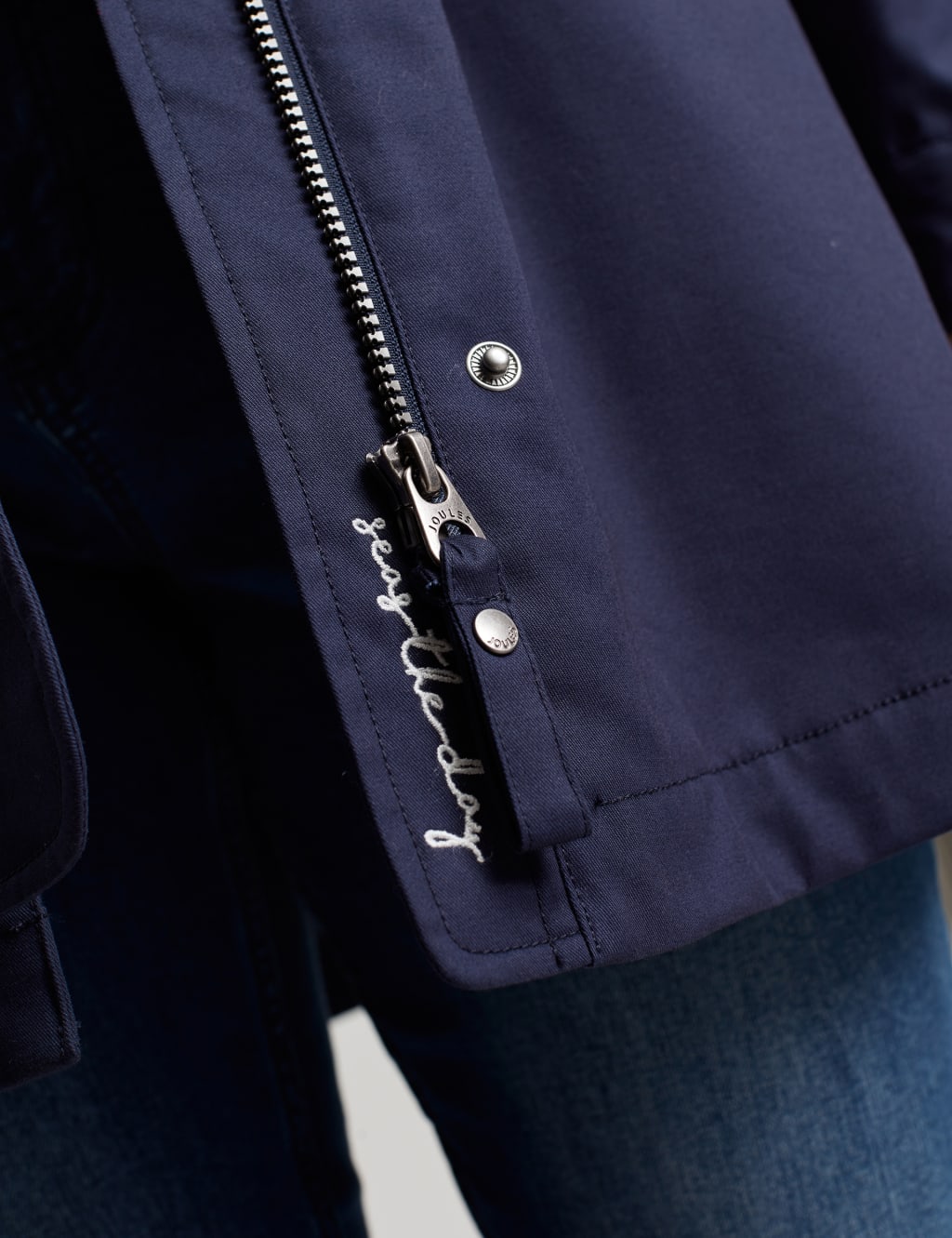 Pure Cotton Hooded Waisted Raincoat image 8