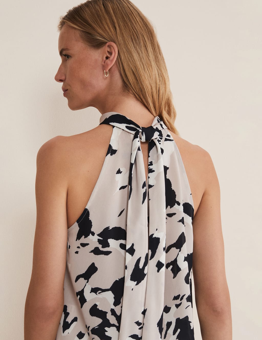 Printed Halter Neck Top image 5