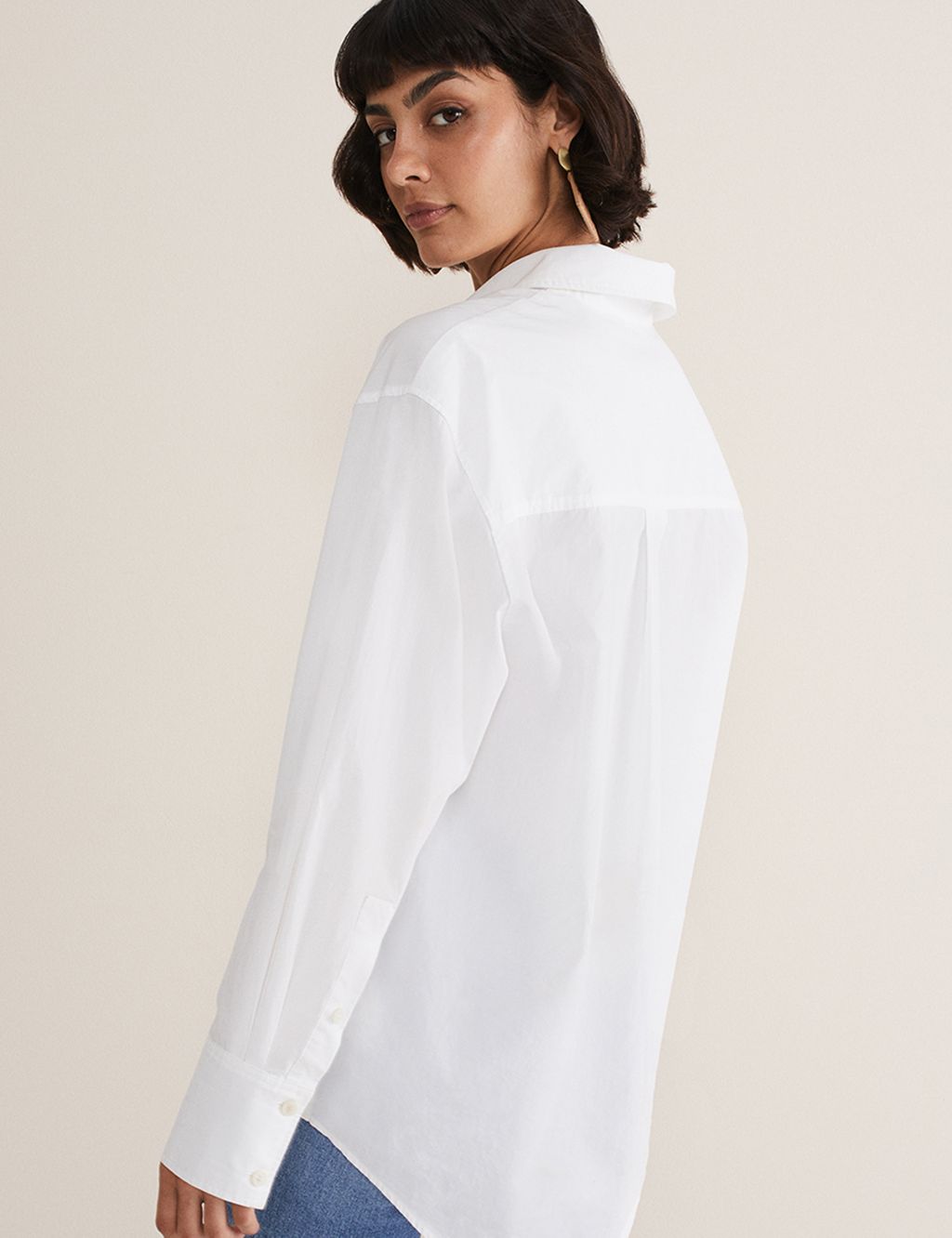 Pure Cotton Collared Relaxed Shirt image 3