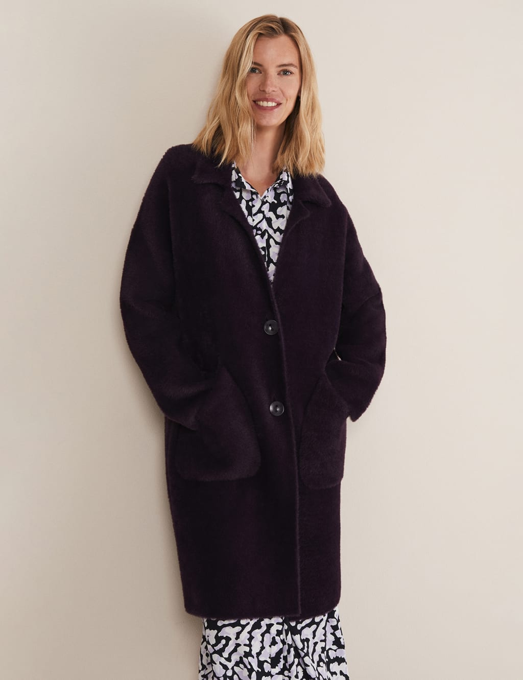 M and s purple coat hotsell