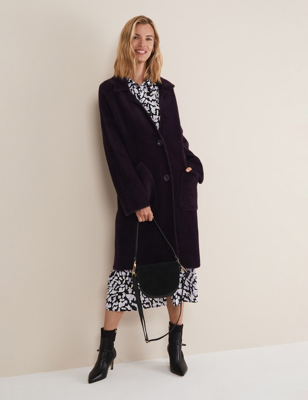 Collared Knitted Coat image 5