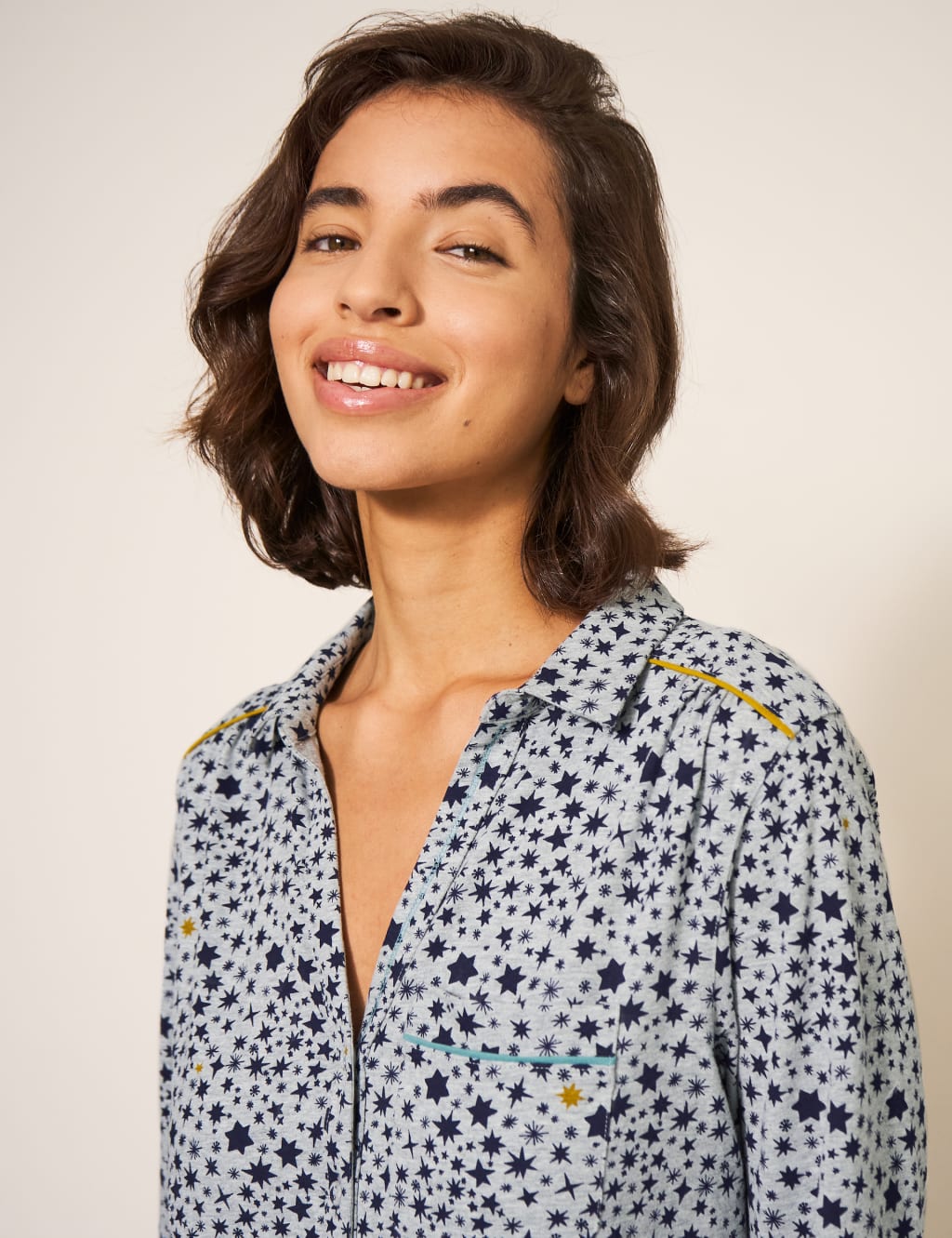 Jersey Star Print Nightshirt image 4