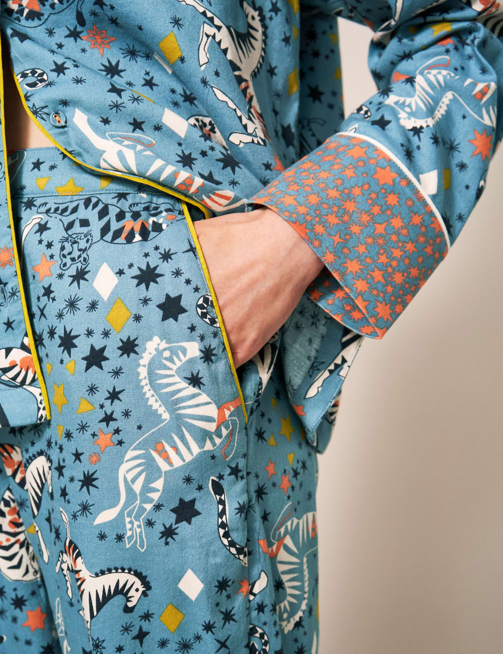 Cotton Rich Animal Print Pyjama Bottoms image 5