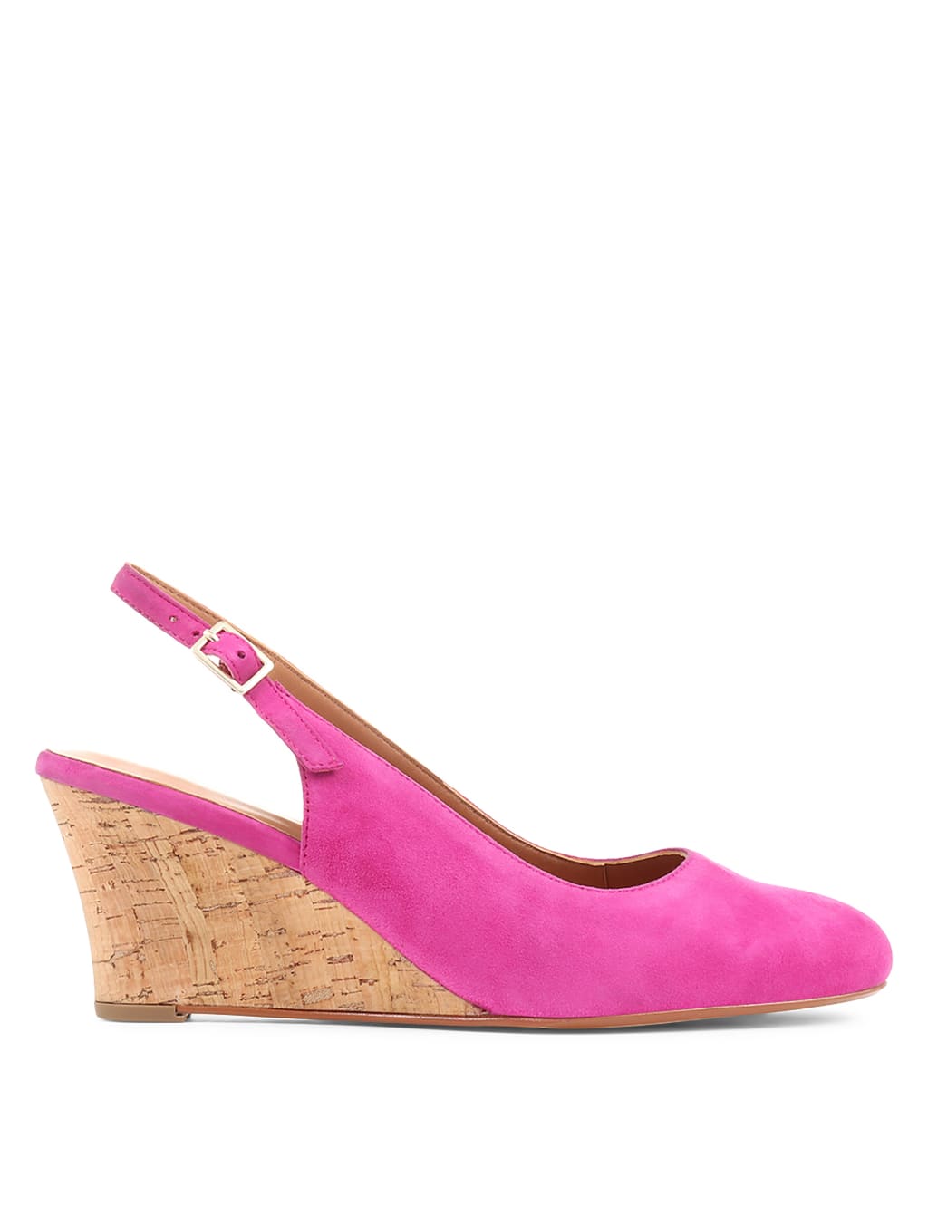 Suede Wedge Slingback Shoes image 4