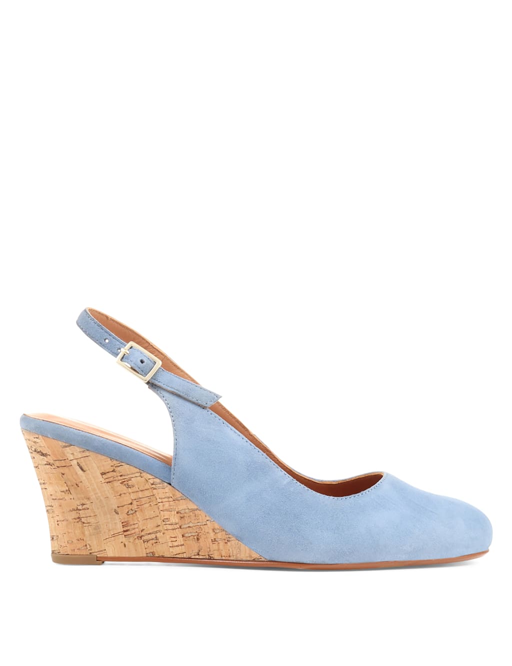 Suede Wedge Slingback Shoes image 5