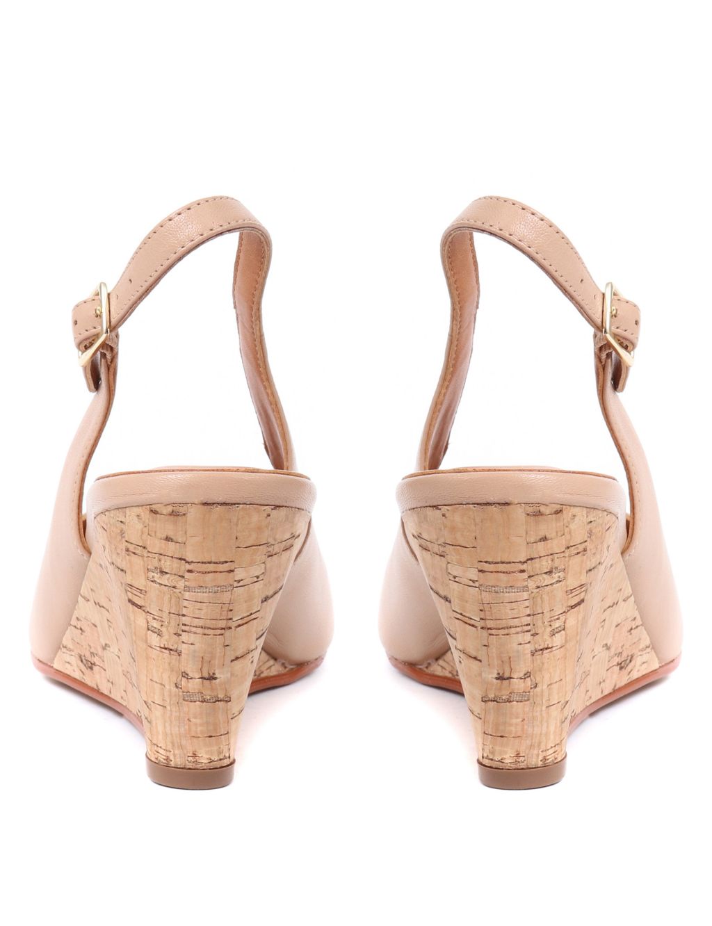 Suede Wedge Slingback Shoes image 4