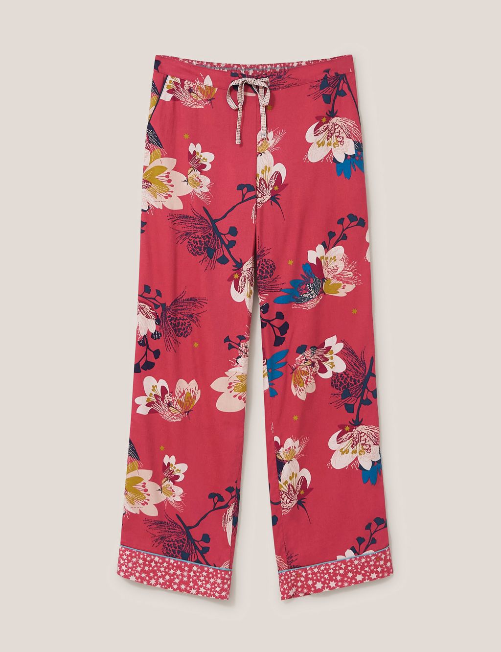 Cotton Rich Floral Print Pyjama Bottoms image 1