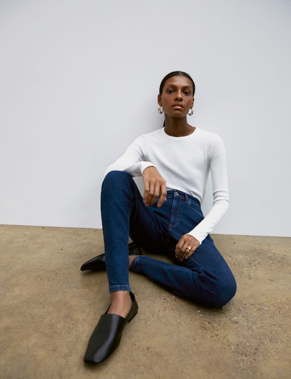 High Waisted Skinny Jeans image 2