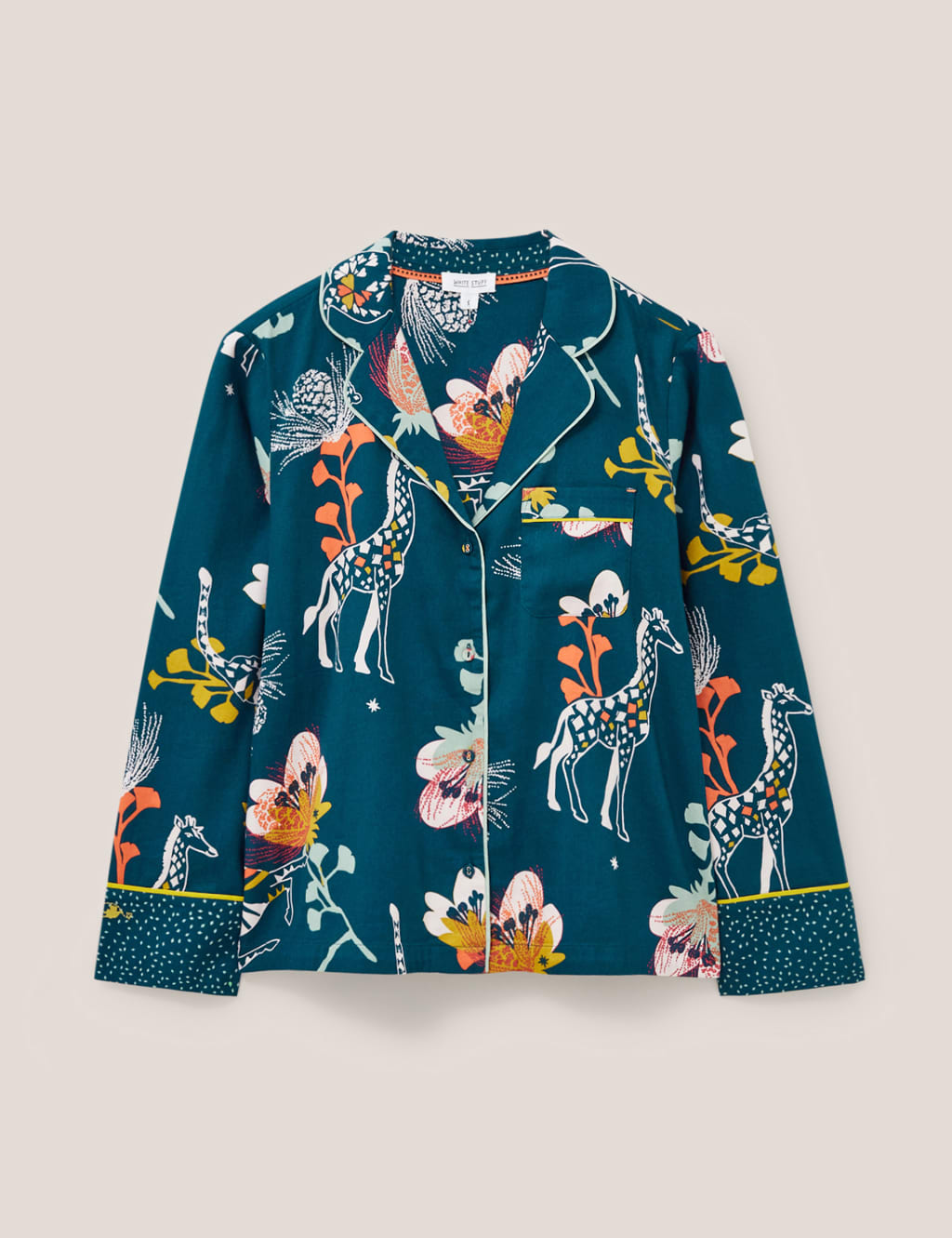 Cotton Rich Printed Pyjama Top image 1