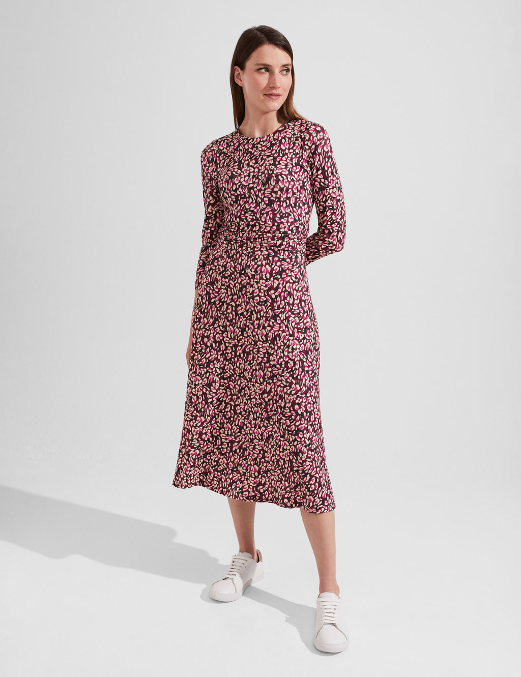 Printed Midi Skater Dress image 1