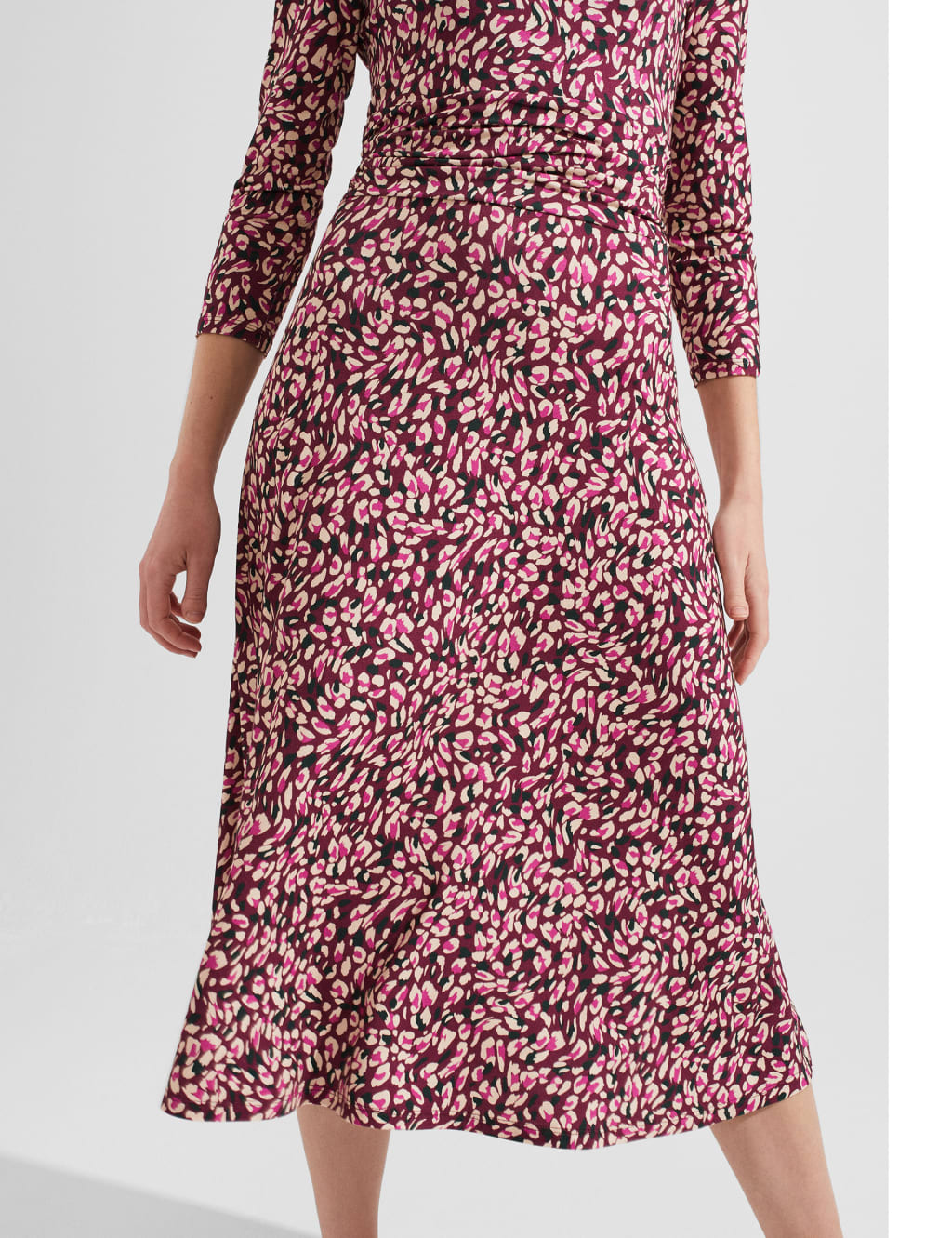 Printed Midi Skater Dress image 4