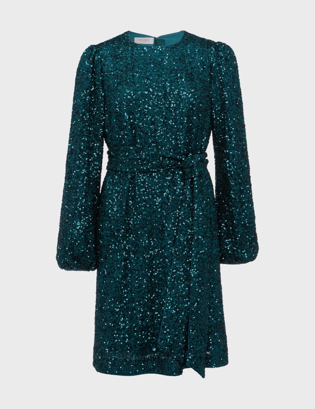 Sequin Belted Mini Shift Dress image 2