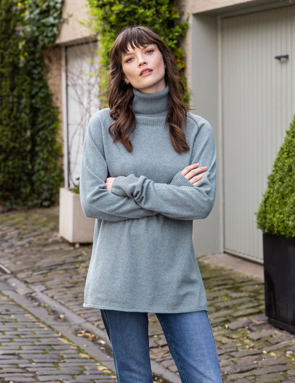 Pure Wool Roll Neck Jumper image 2