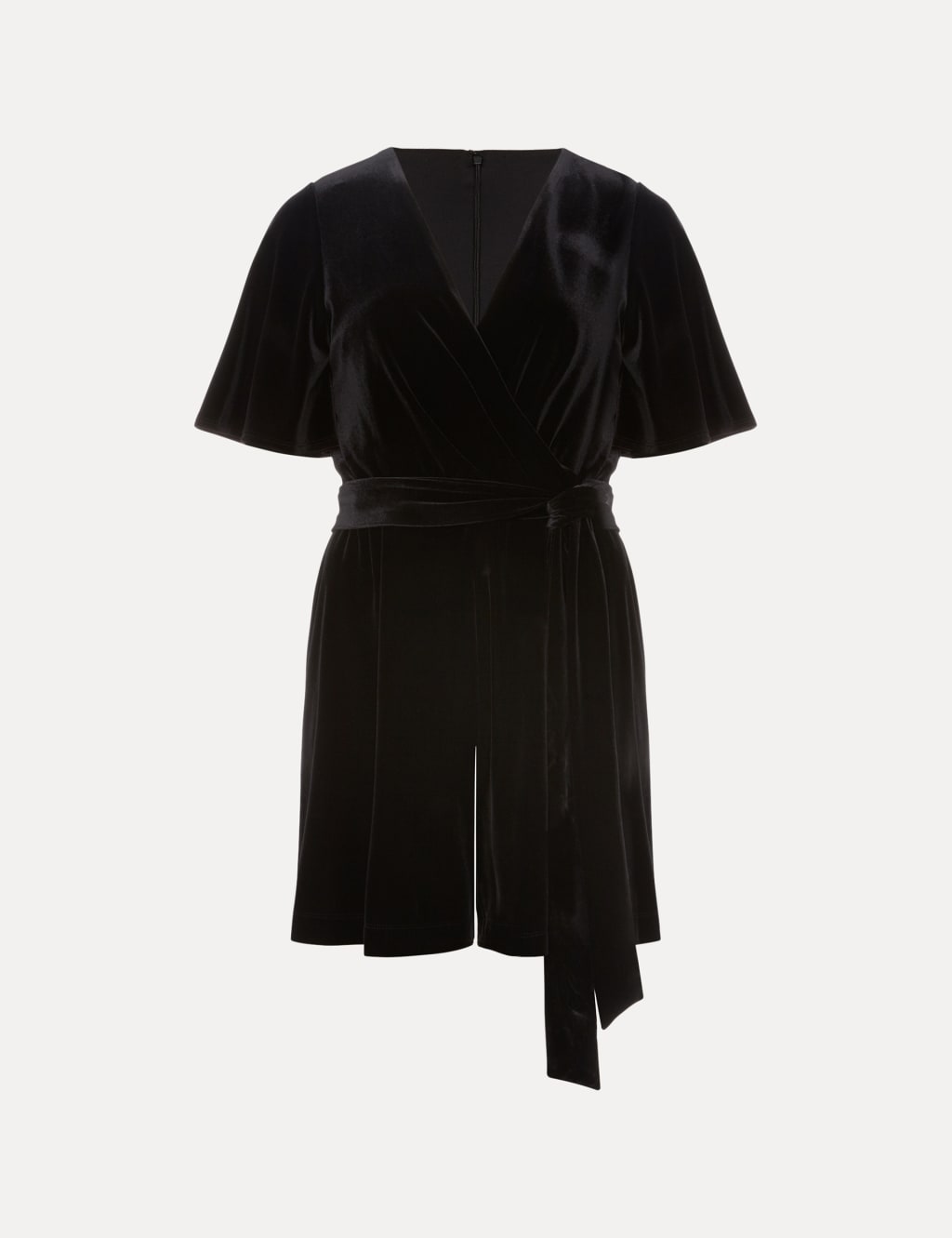 Velvet Short Sleeve Playsuit image 2