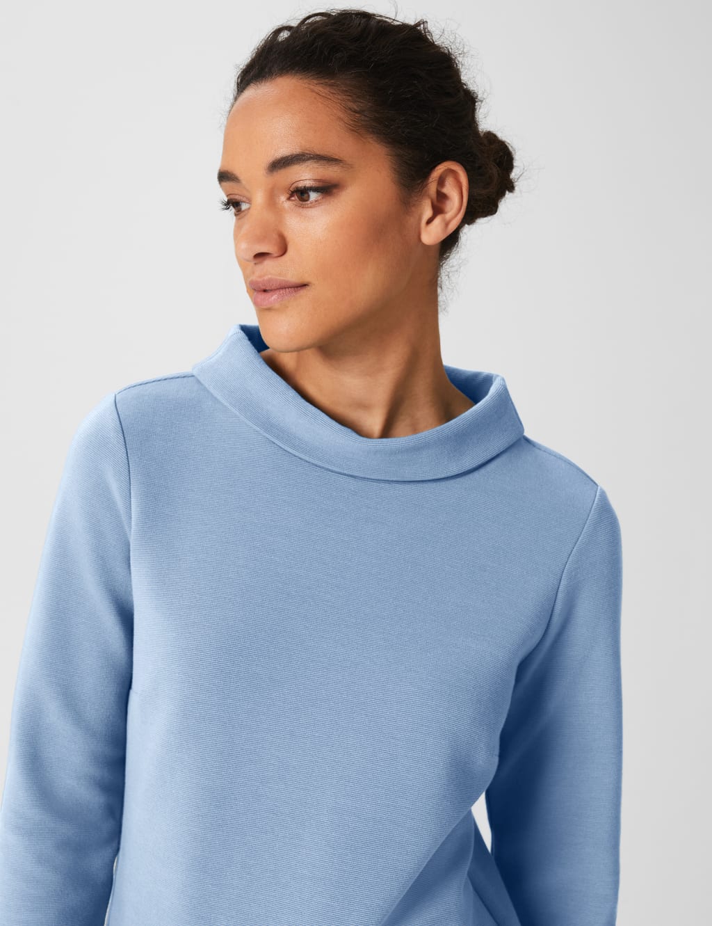 Cotton Rich Roll Neck Top image 3