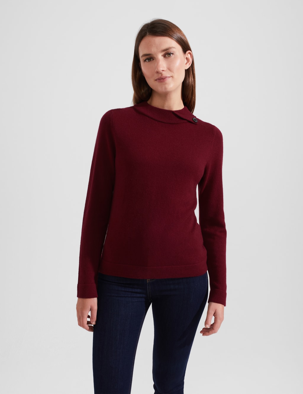 Wool Rich Crew Neck Jumper with Cashmere image 1