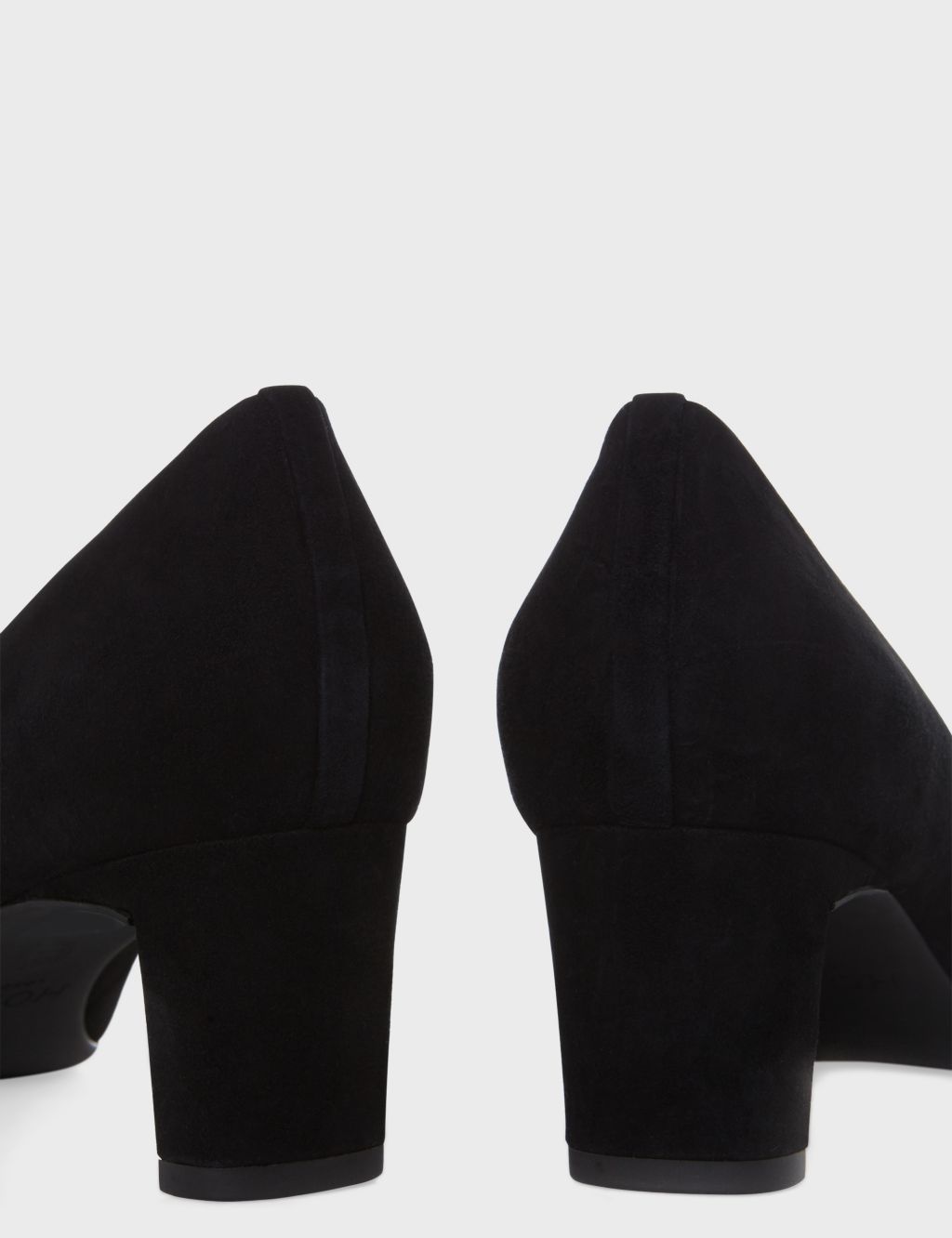 Suede Block Heel Square Toe Court Shoes image 4
