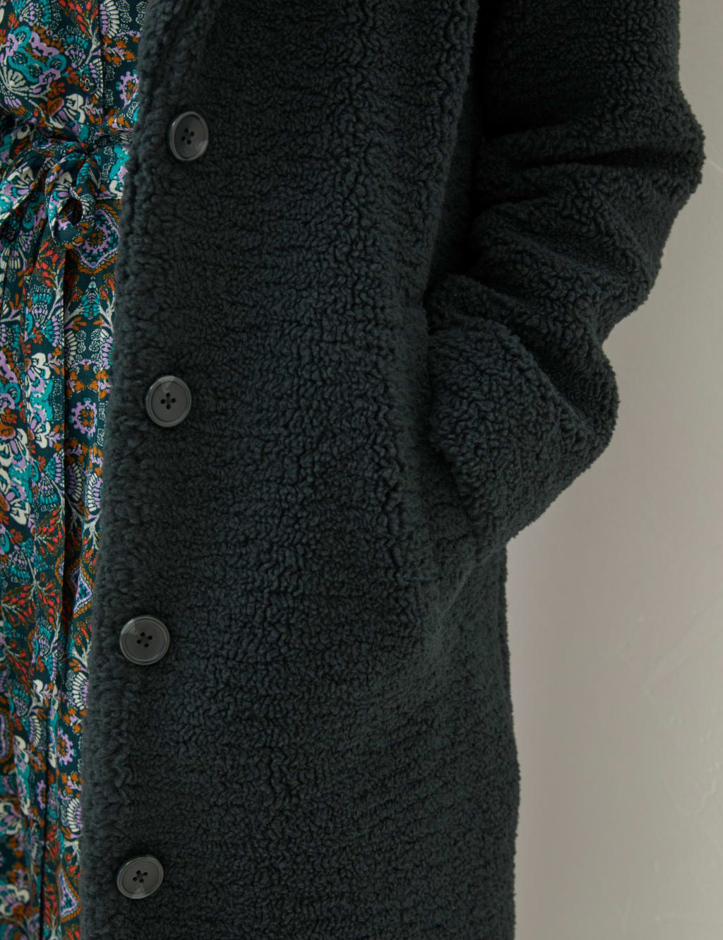 Teddy Collared Longline Coat image 4