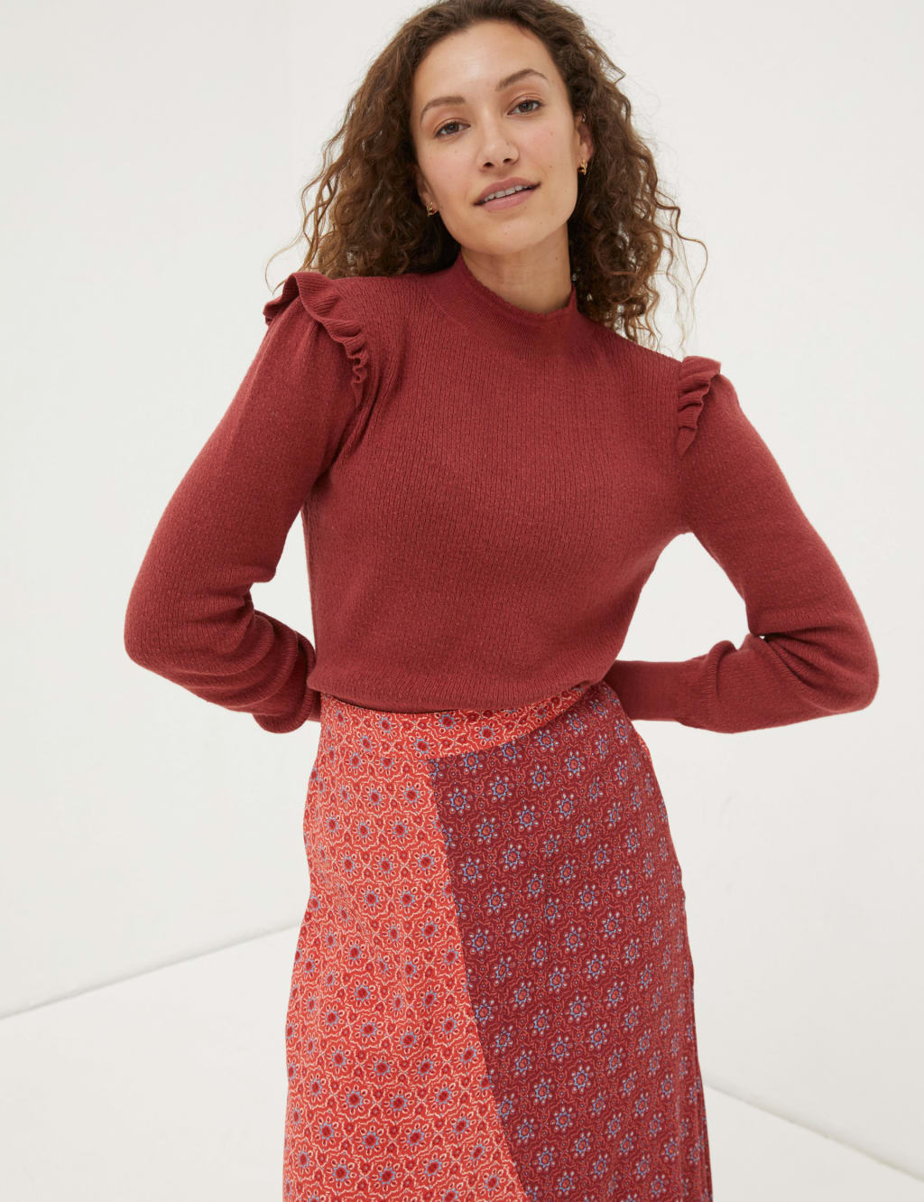 Red jumper marks and spencer discount