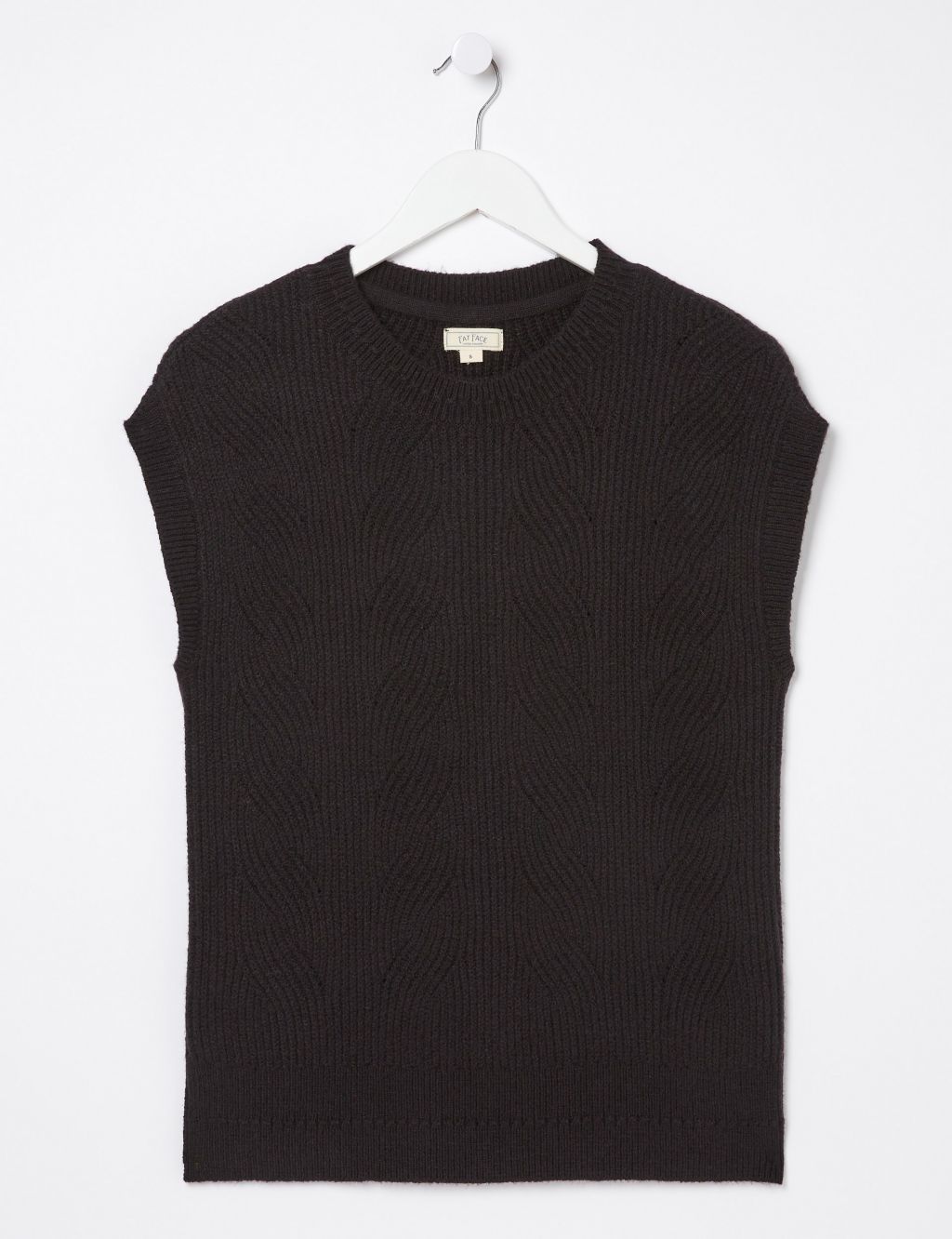 Cable Knit Crew Neck Knitted Vest image 2