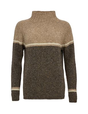 M&S Celtic & Co. Womens Pure Wool Funnel Neck Jumper