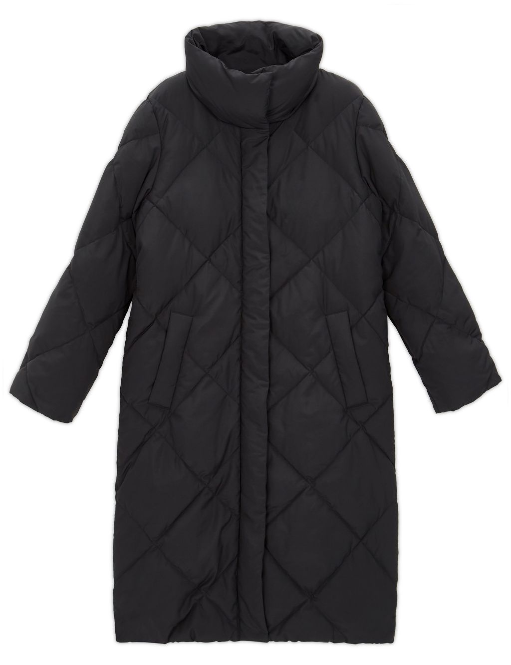 Quilted Longline Puffer Jacket image 2