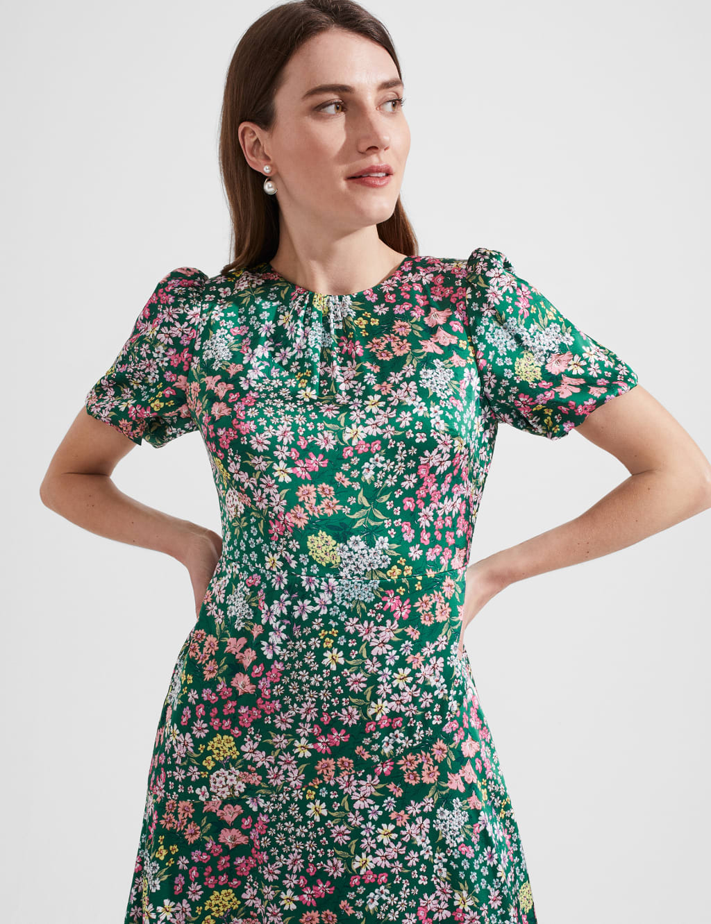 Floral Midi Skater Dress image 2