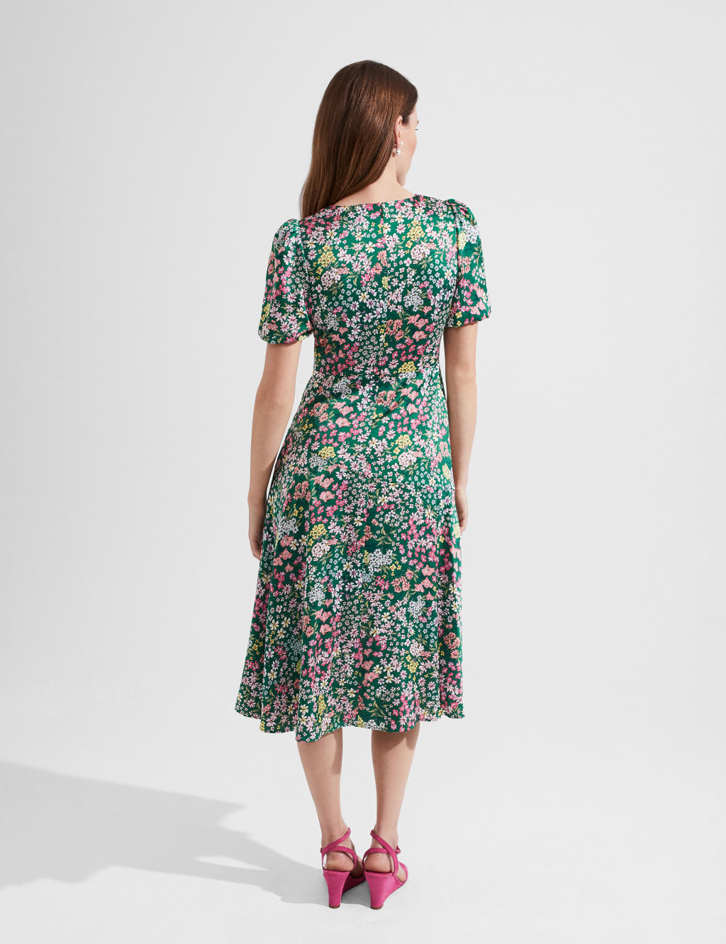 Floral Midi Skater Dress image 4