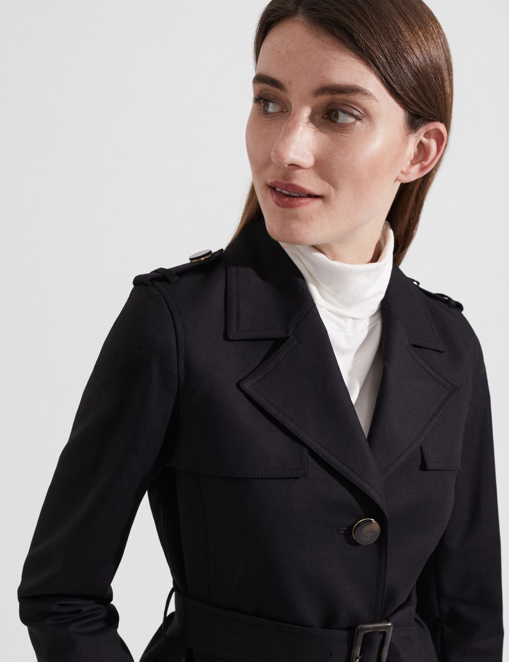 Cotton Rich Belted Trench Coat image 5