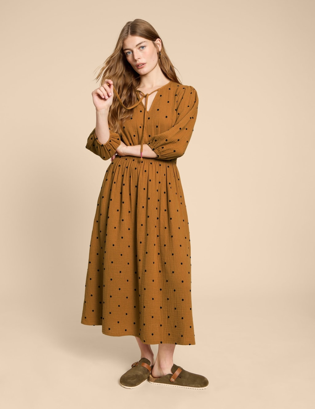 Yellow shop dress m&s