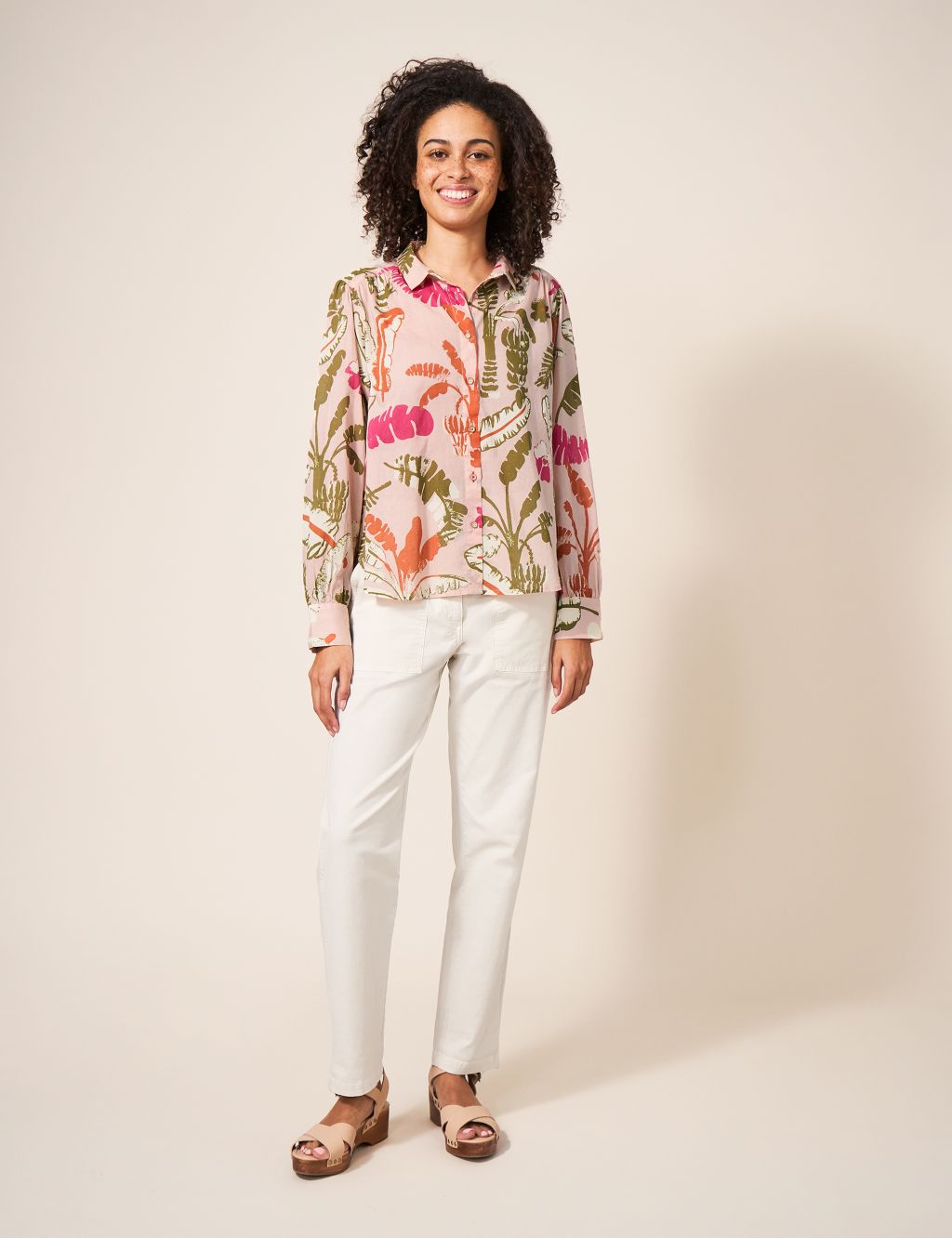 Pure Cotton Printed Collared Relaxed Shirt image 2