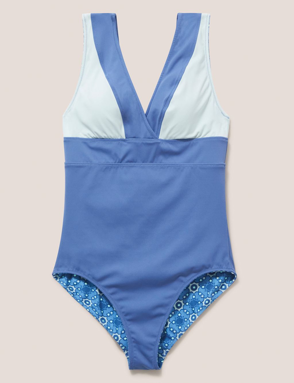 Printed Padded Plunge Swimsuit image 6
