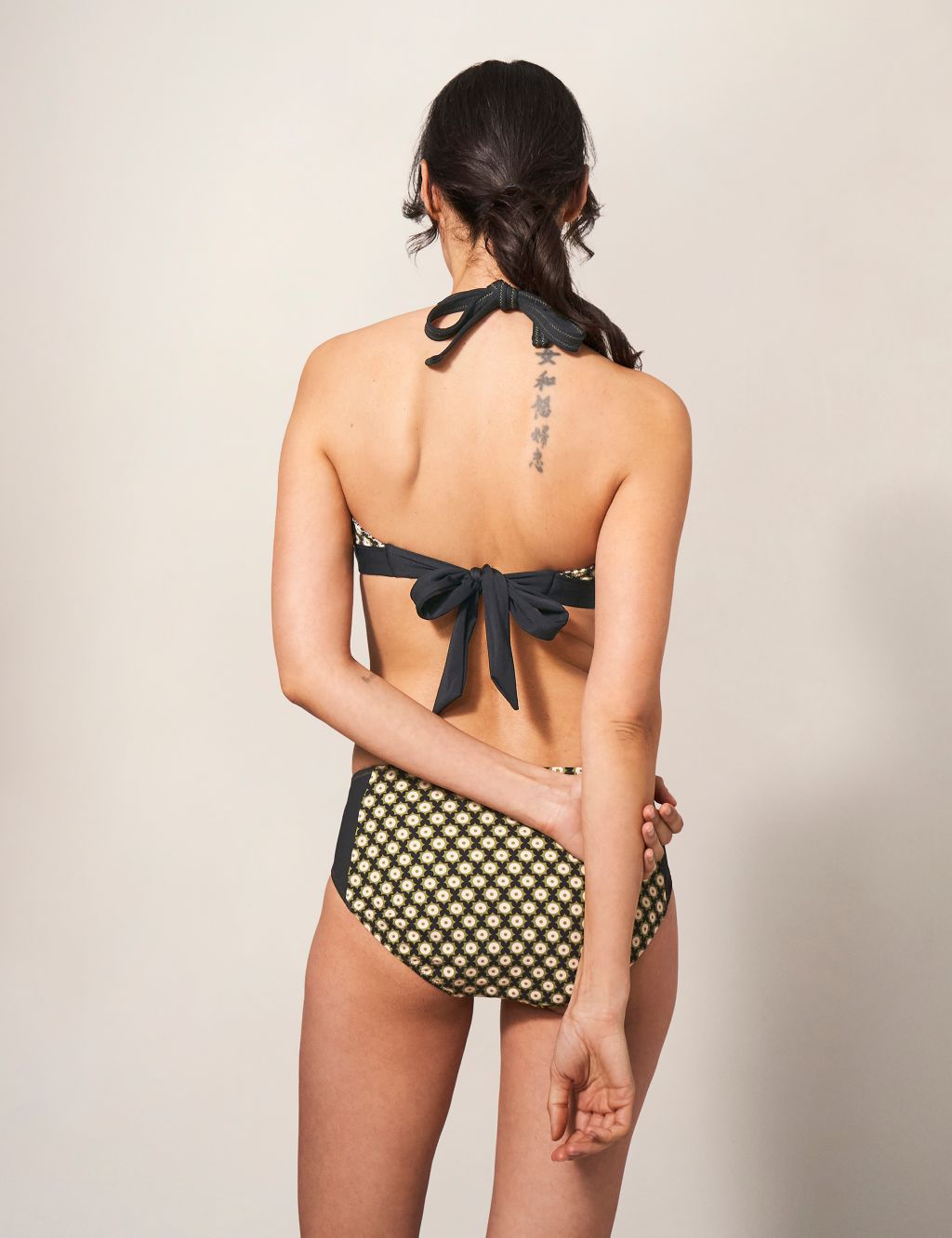 Printed Padded Halterneck Bikini Top image 2