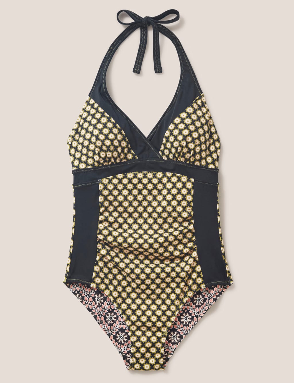 Printed Reversible Halterneck Swimsuit image 6