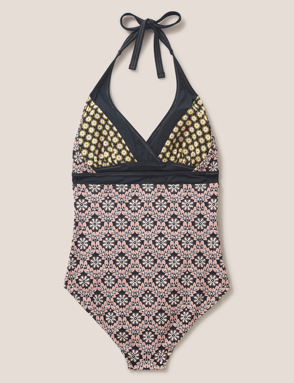 Printed Reversible Halterneck Swimsuit image 7