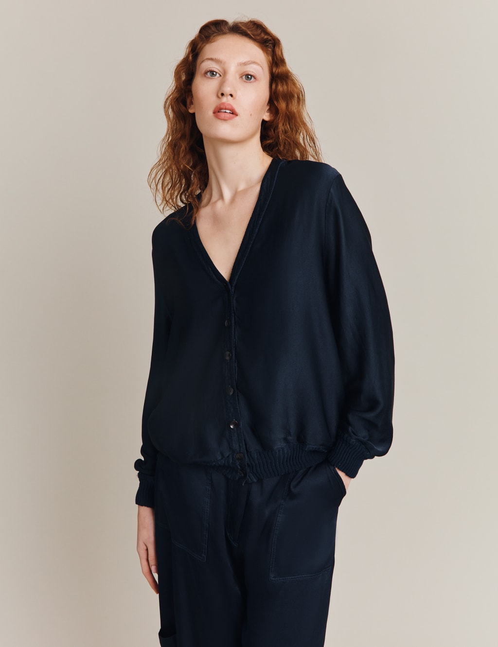 Satin Look Bomber Jacket image 2