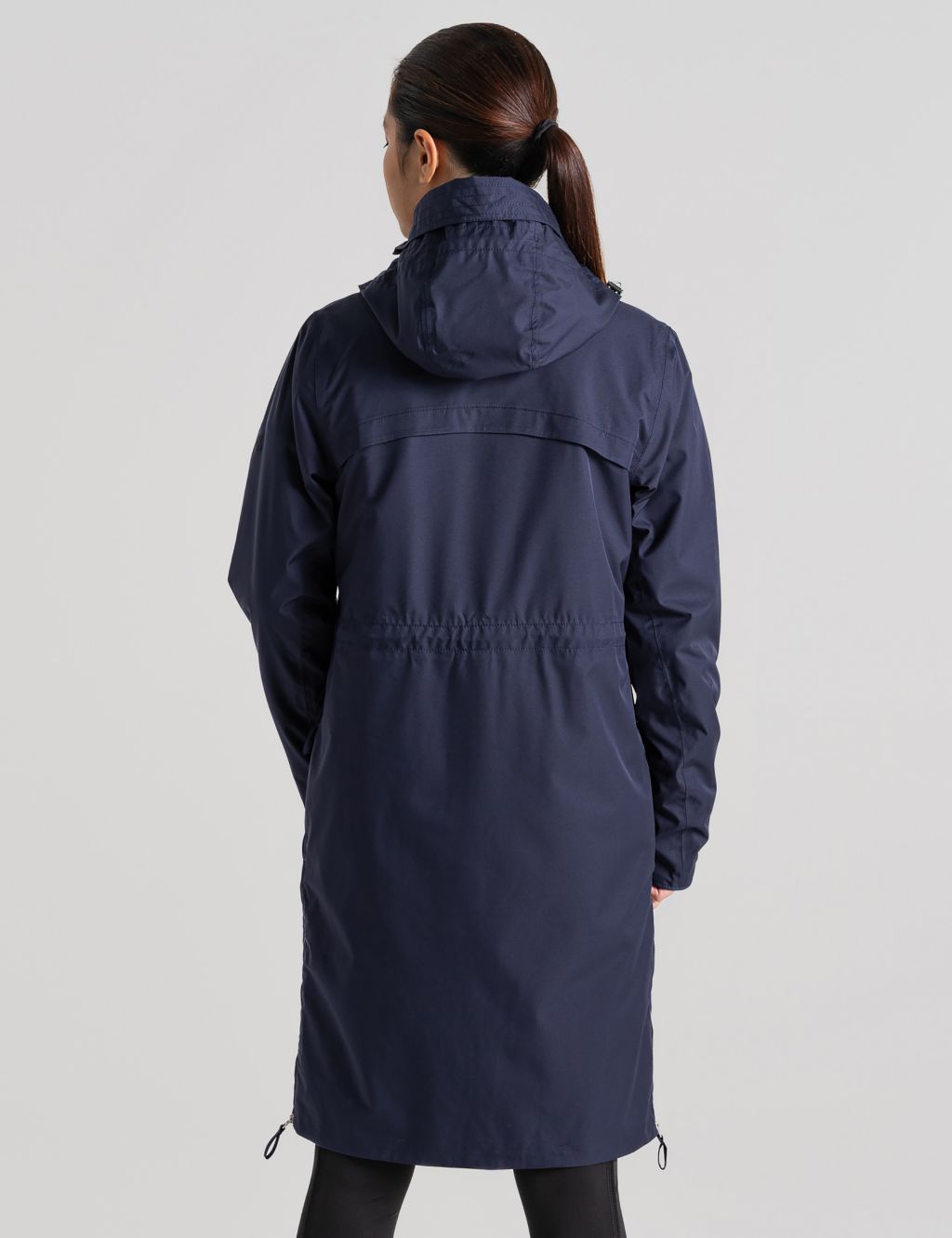 Waterproof Hooded Longline Parka Coat image 5