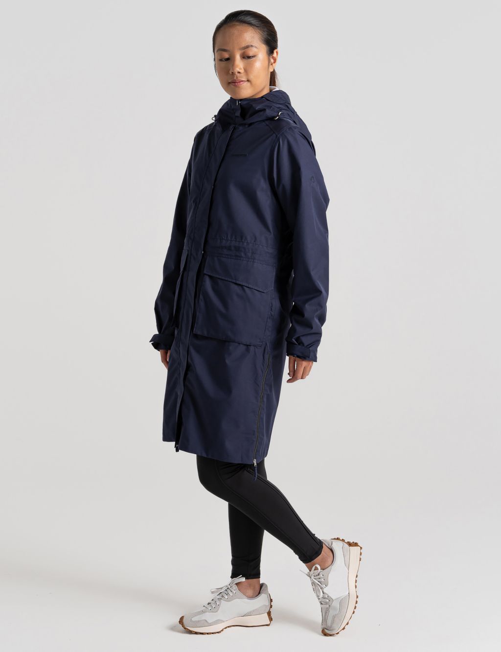 Waterproof Hooded Longline Parka Coat image 6