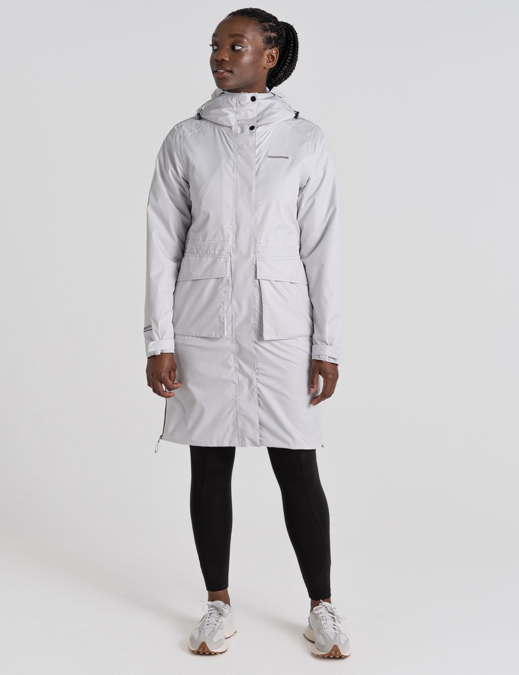 Waterproof Hooded Longline Parka Coat image 3