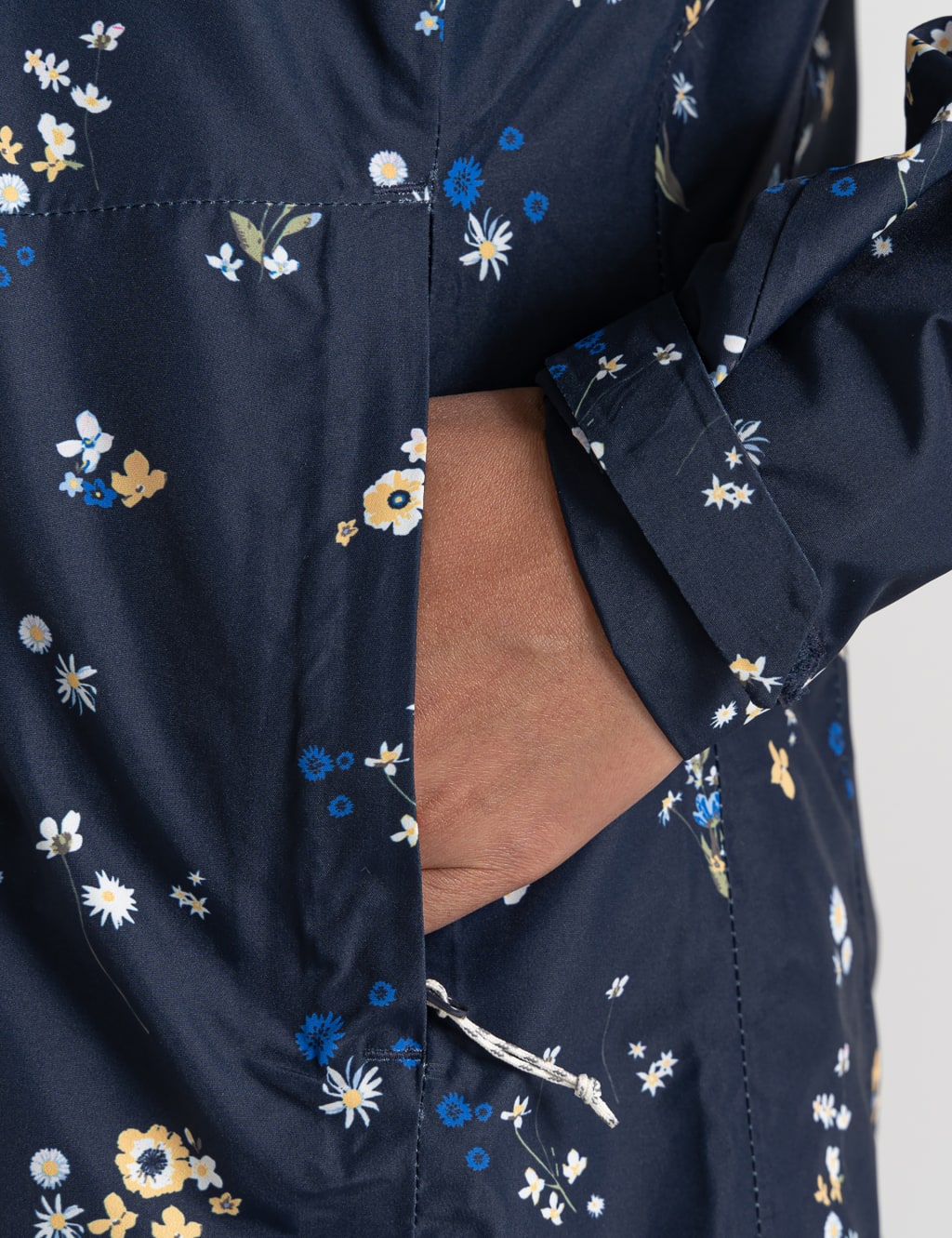 Waterproof Floral Hooded Short Jacket image 7