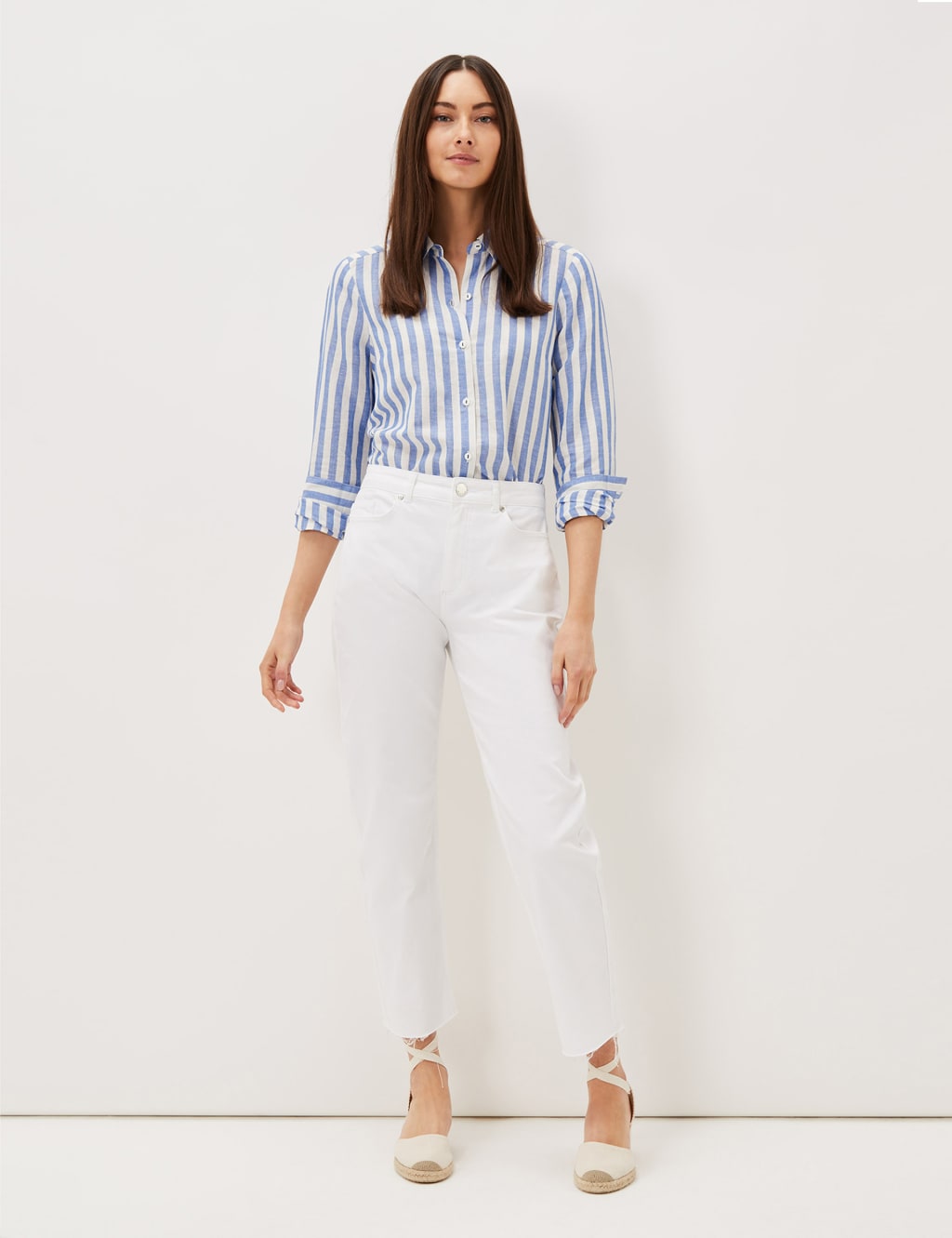 Raw Hem Straight Leg Jeans image 2