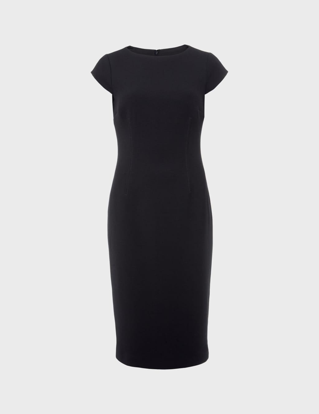 Round Neck Knee Length Shift Dress image 2