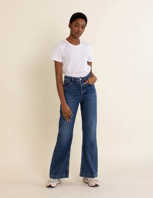 Albaray Womens Wide Leg Jeans - 16 - Indigo, Indigo