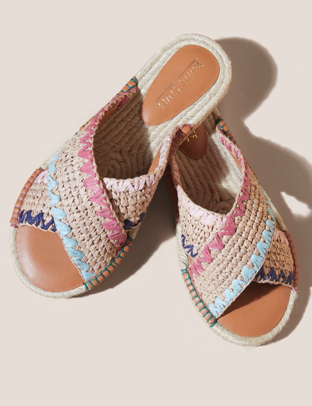 Woven Crossover Flat Espadrilles image 2