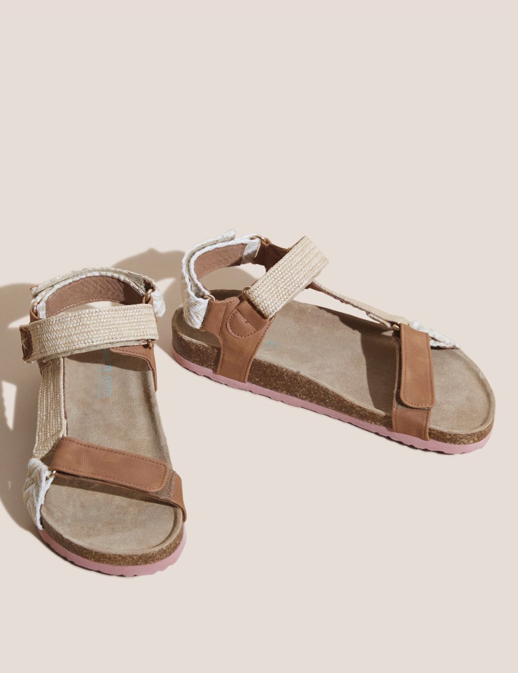 Woven Ankle Strap Footbed Sandals image 2