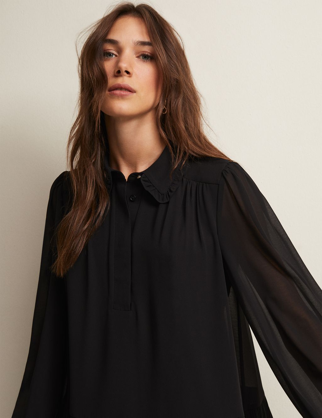 Collared Frill Detail Blouse image 5