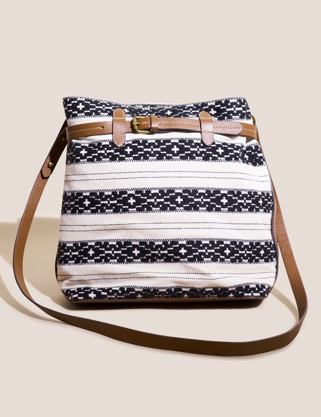 Cotton Rich Striped Bucket Bag image 1