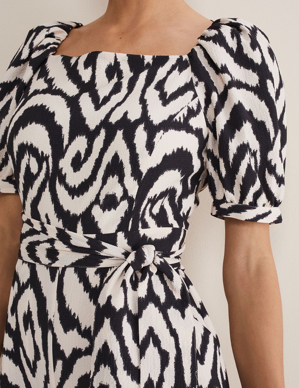 QT Printed Cropped Waisted Jumpsuit image 5