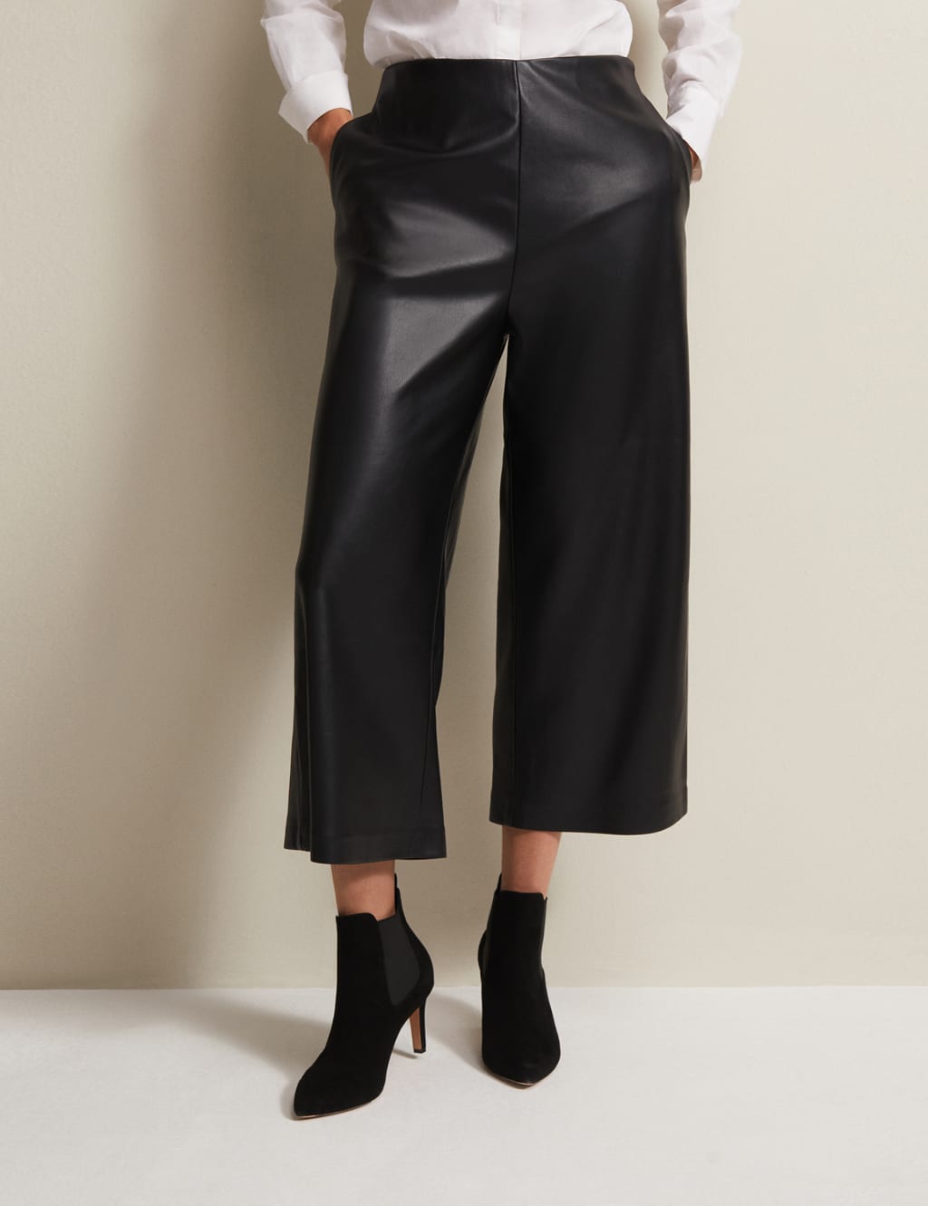 Leather Look Culottes image 4